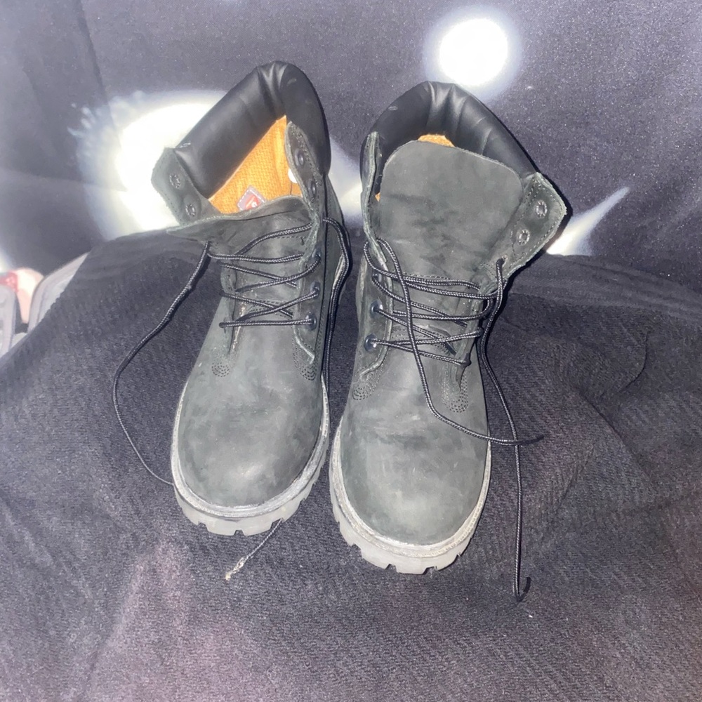 Black waterproof timberland boots
